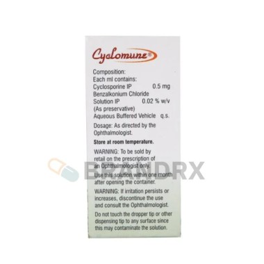 Cyclomune Eye Drops 0.05% Sun Pharmaceuticals Industries